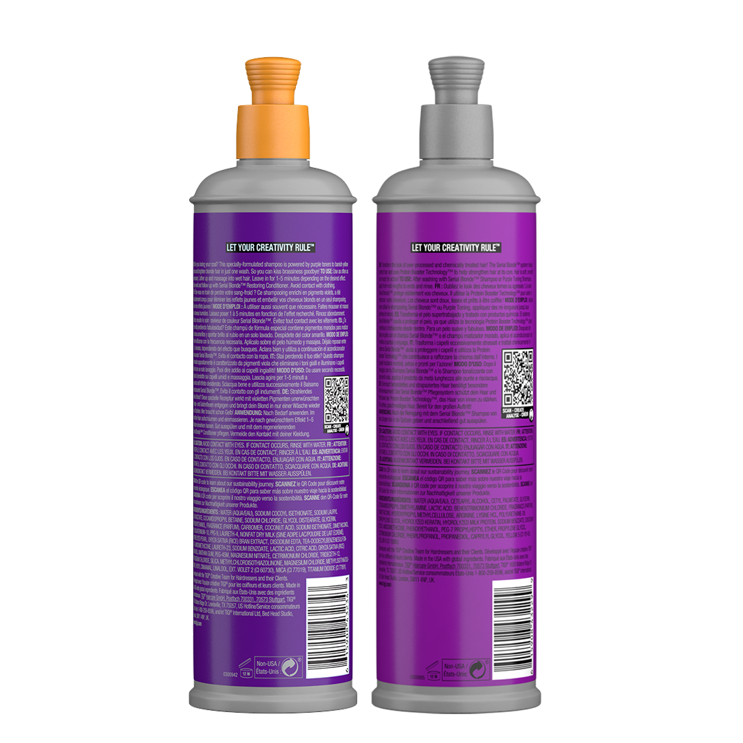 SET SERIAL BLONDE PURPLE TONING PARA CABELLO RUBIO