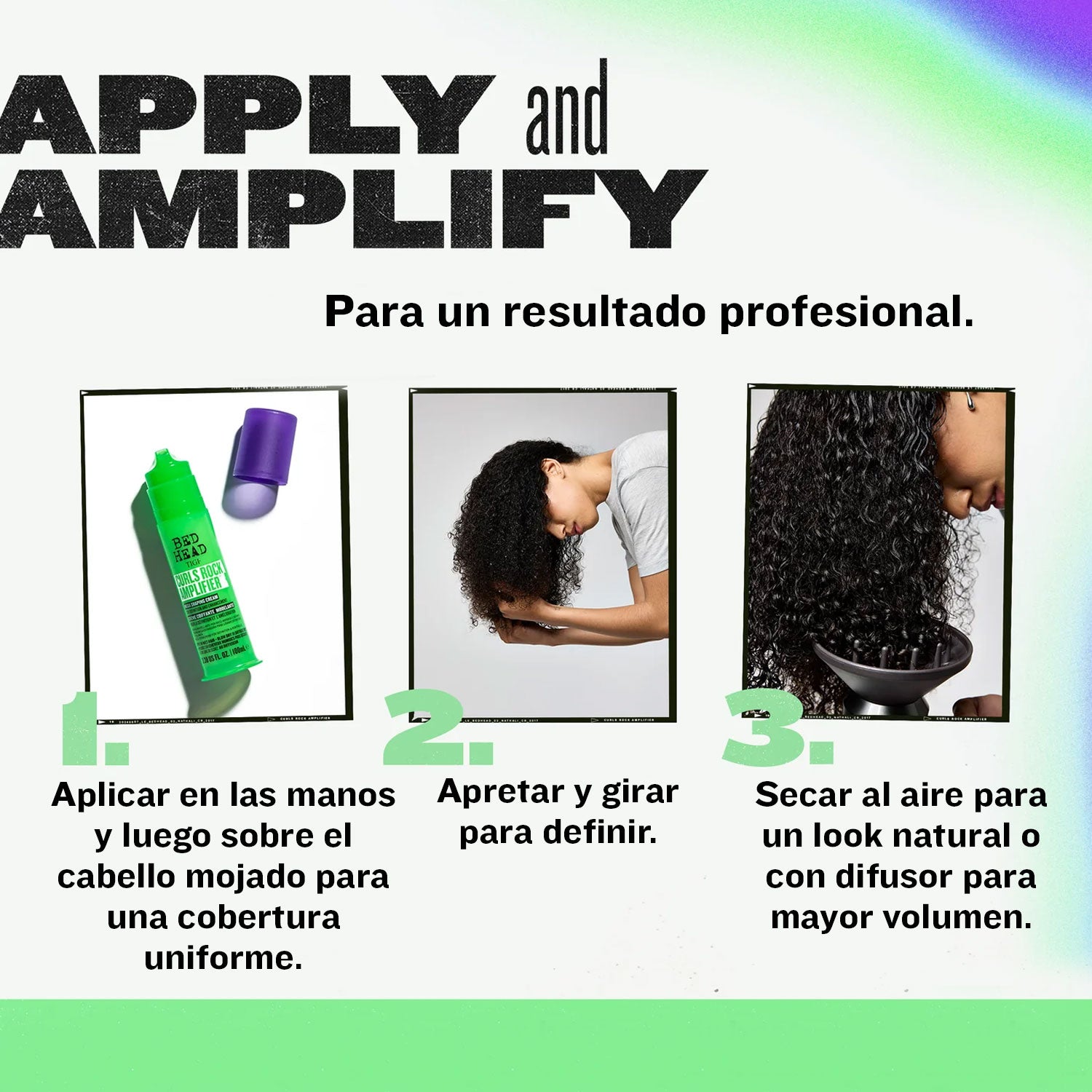 CURLS ROCK AMPLIFIER CREMA CABELLO RIZADO