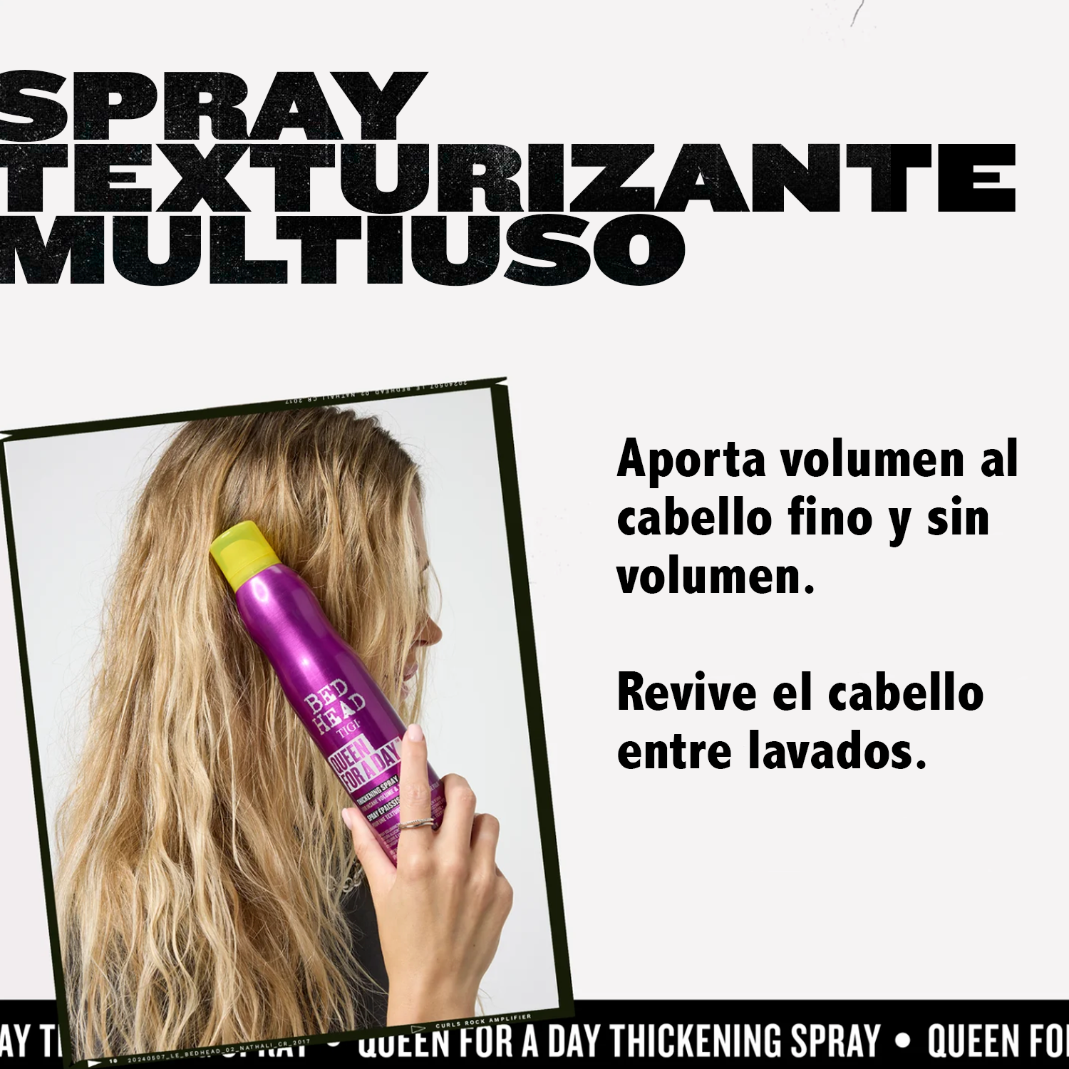 QUEEN FOR A DAY SPRAY CABELLO FINO 311ML
